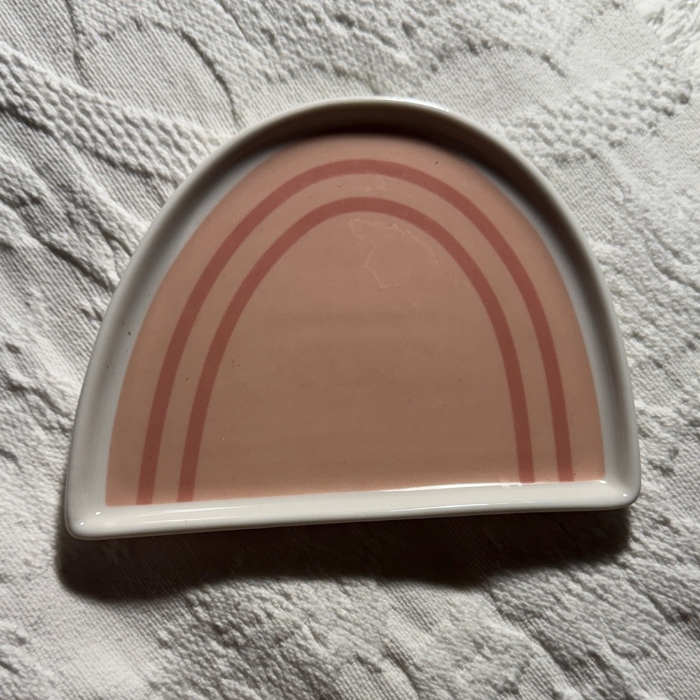 Erin Condren White Ceramic Rainbow Dish